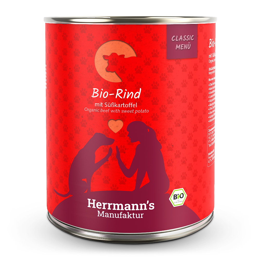 Herrmann's Classic Menü Bio Rind mit Süßkartoffeln 800 g