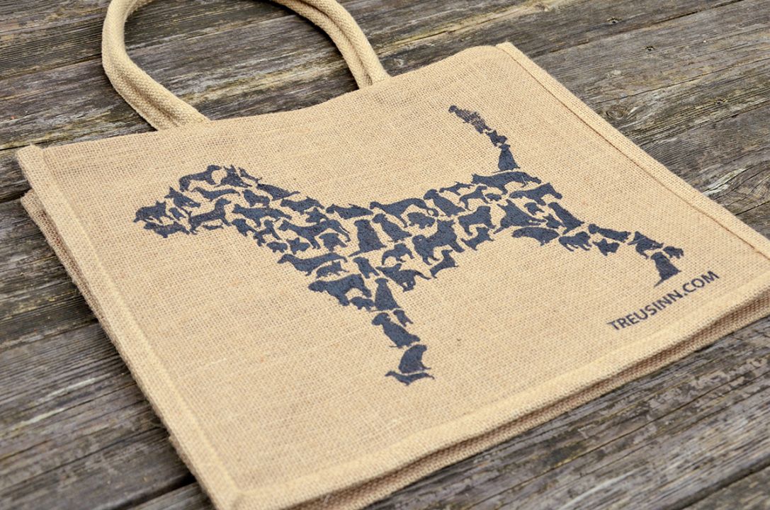 TREUSINN Eco Shopper Jute "Hund"