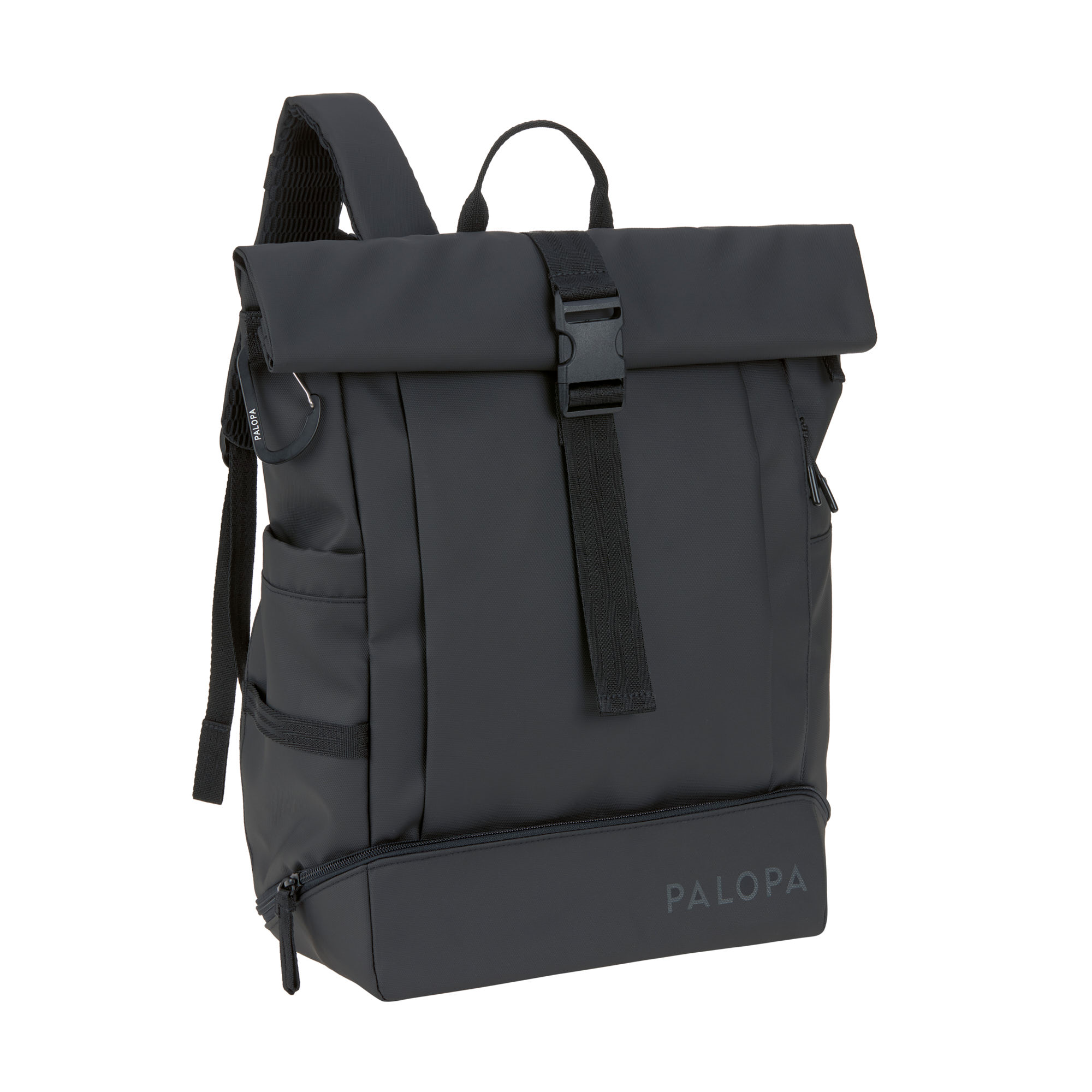 PALOPA Rolltop Rucksack - Yoska, Schwarz