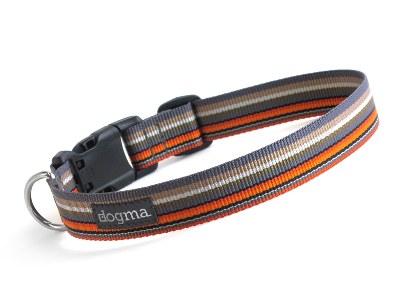 dogma trade Halsband  Stripes 25 Grau