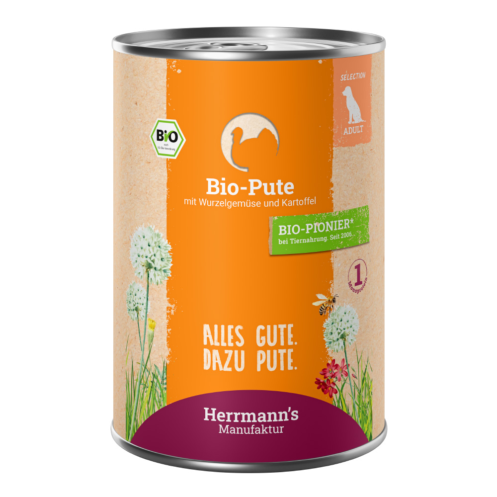 Herrmann's Selection Menü Bio Pute mit Pastinake & Kartoffel 400 g