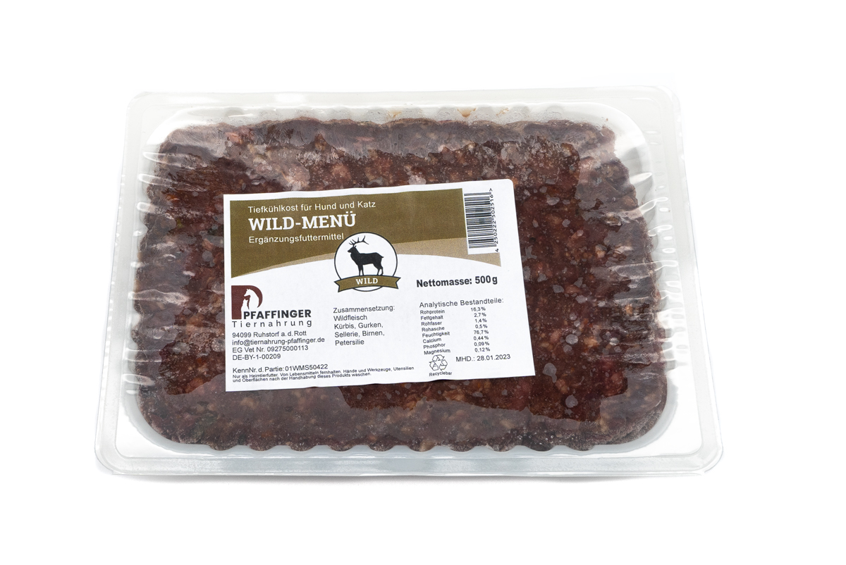 Pfaffinger Wildmenü roh 500 g (gewolft)