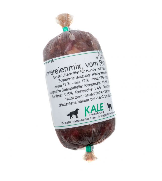 KALE-InnereienMix-roh-125g Innereienmischung 125g (Darm) KALE roh