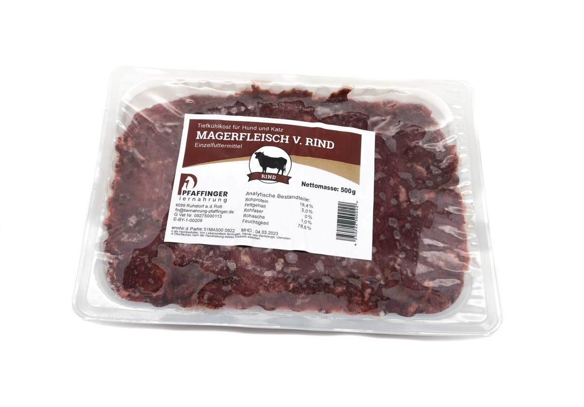 Pfaffinger Magerfleisch Rind 500 g roh, (gewolft)