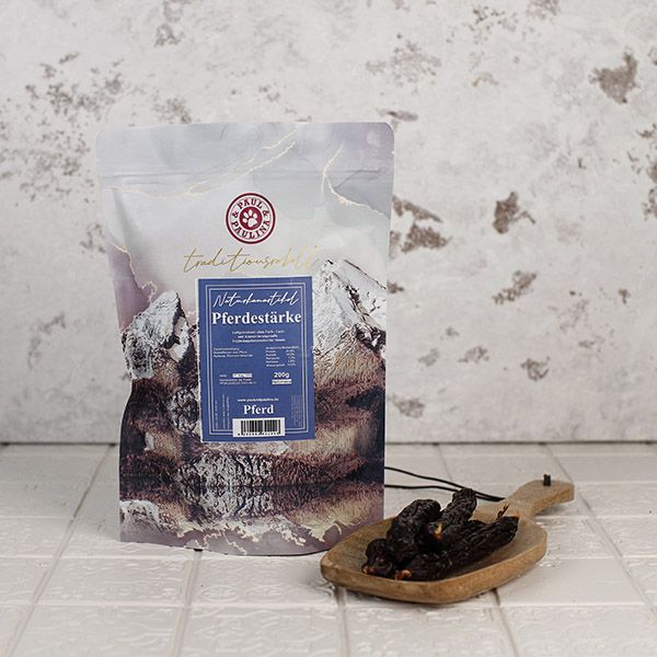 pferdest-rke Paul & Paulina Pferdestärke - Pferdewürstl mit Aprikose und Rosmarin 200 g