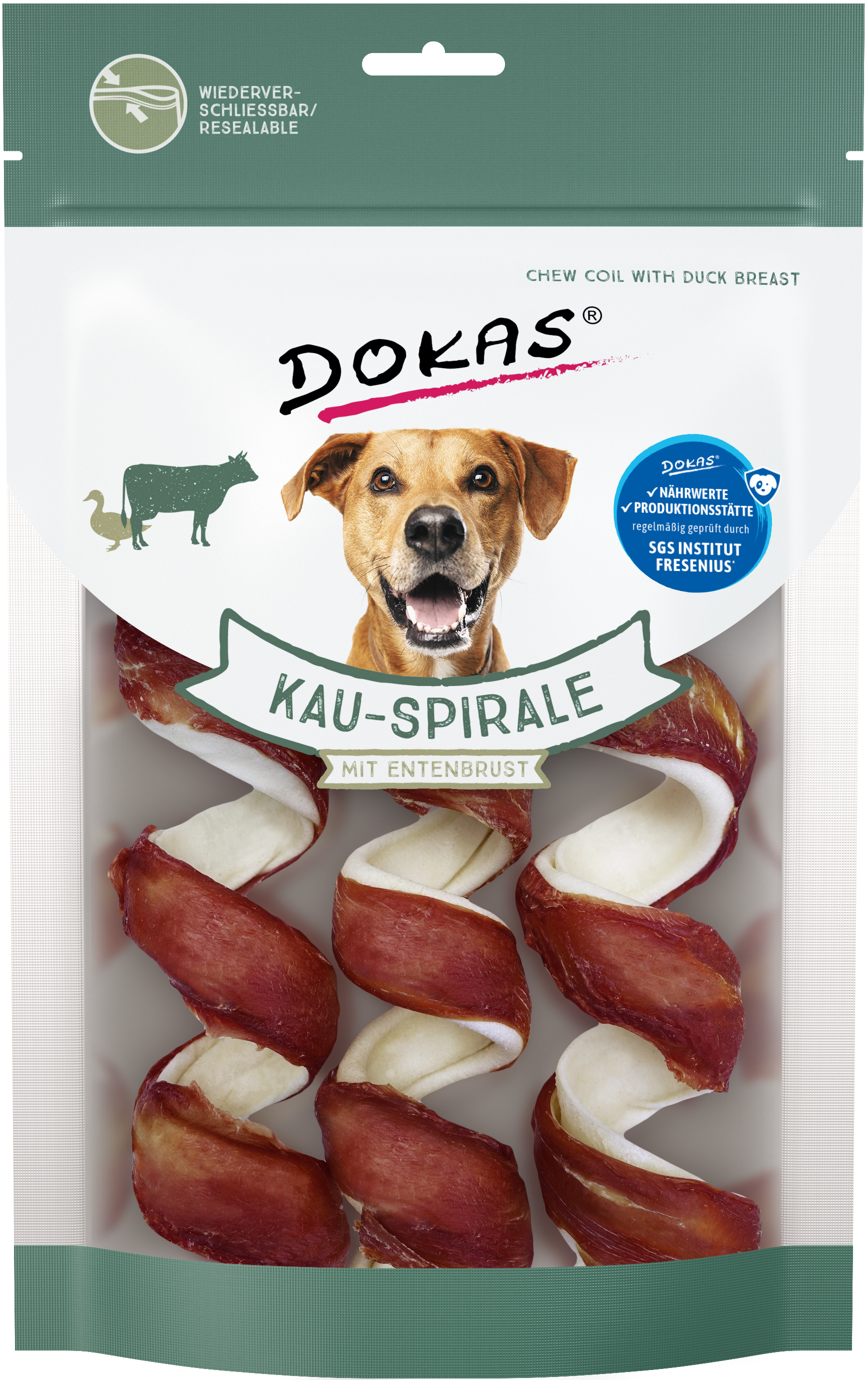 DOKAS Kau-Spirale mit Entenbrust DOKAS Kau-Spirale mit Entenbrust