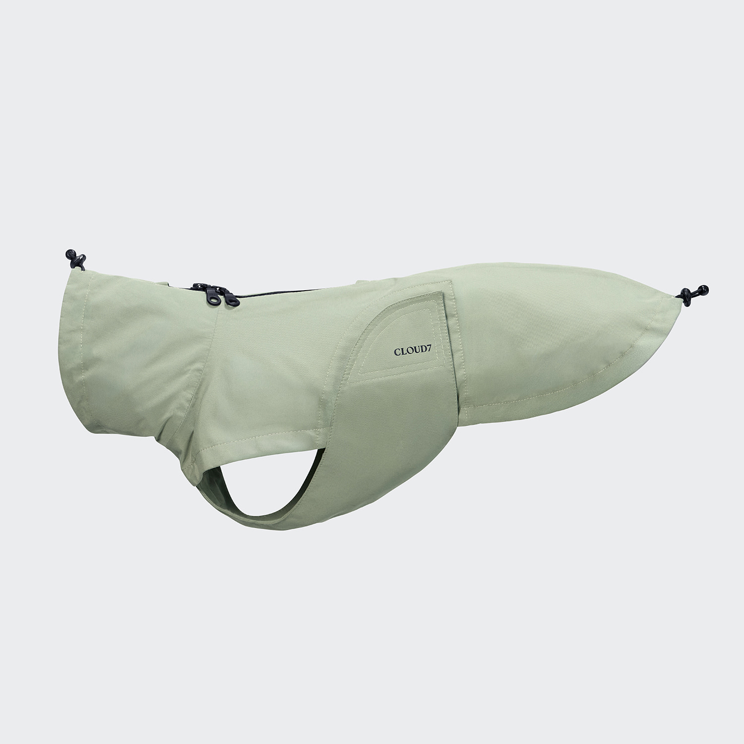 CLOUD7 Dackel Hunderegenmantel Dublin 2.0 Dusty Mint