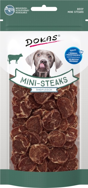 Mini-Steak-Rind DOKAS Mini-Steaks mit Rindfleisch 50 g