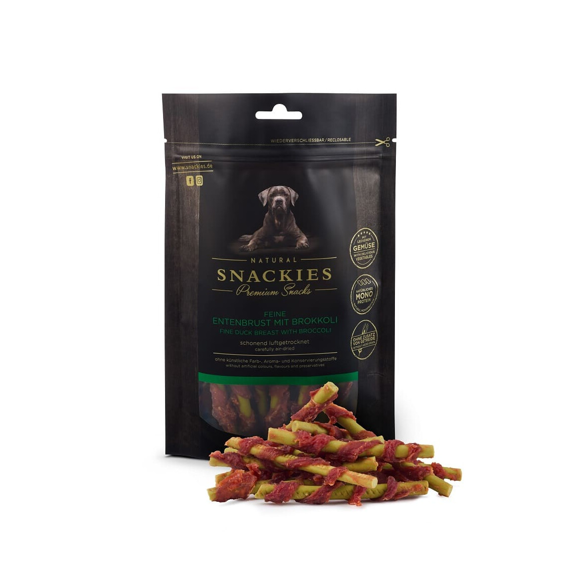 feine-entenbrust-mit-brokkoli-170g SNACKIES Feine Entenbrust mit Brokkoli 170g