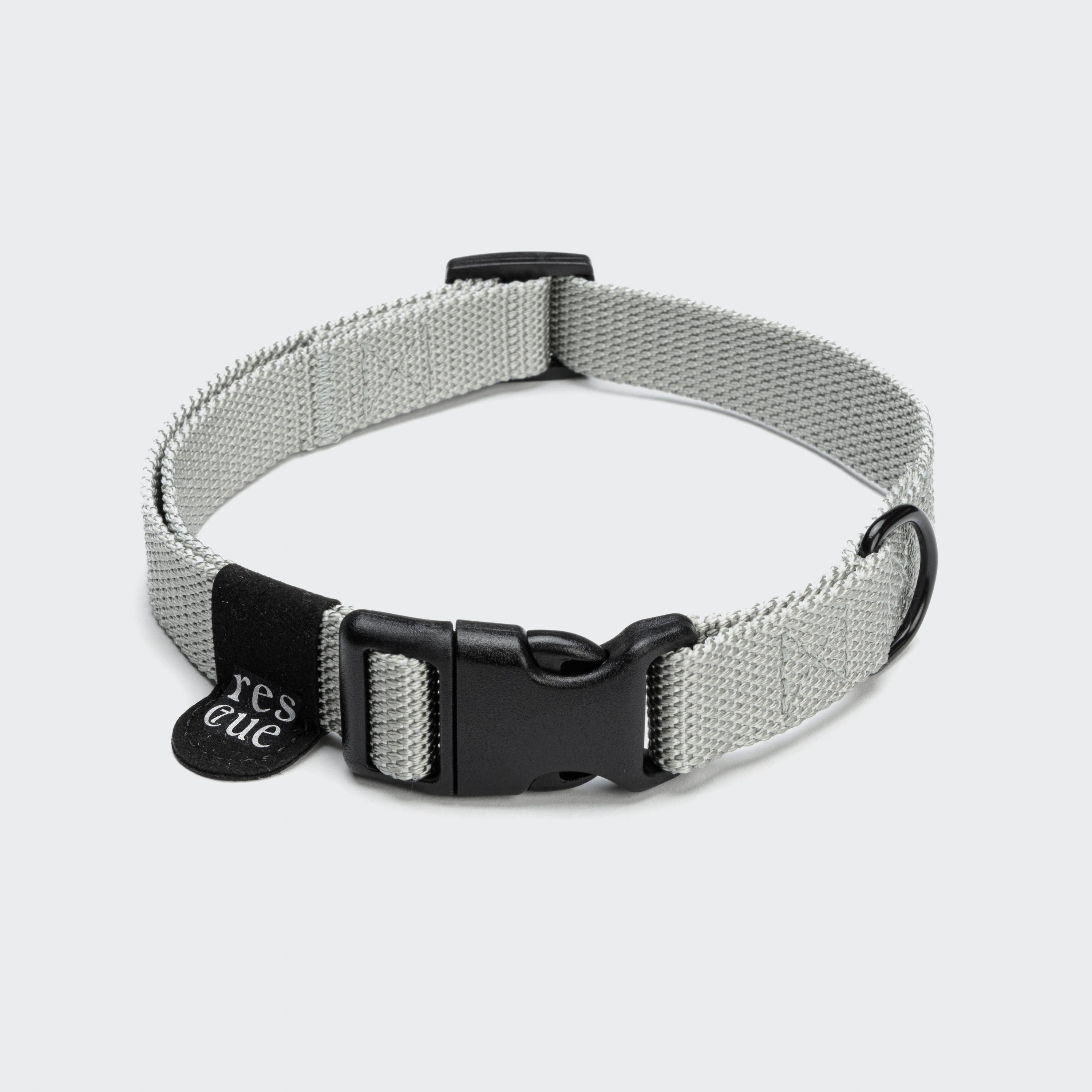 cloud7-dog-collar-rescue-silber-on-grey_1_ Cloud7 Halsband RESCUE Silber
