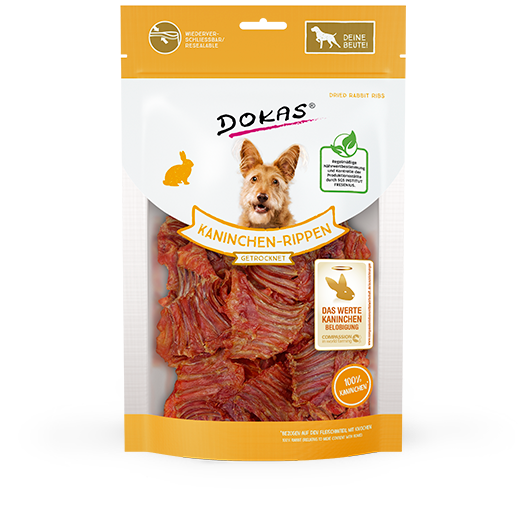 DOKAS Kaninchen-Rippen getrocknet 100 g