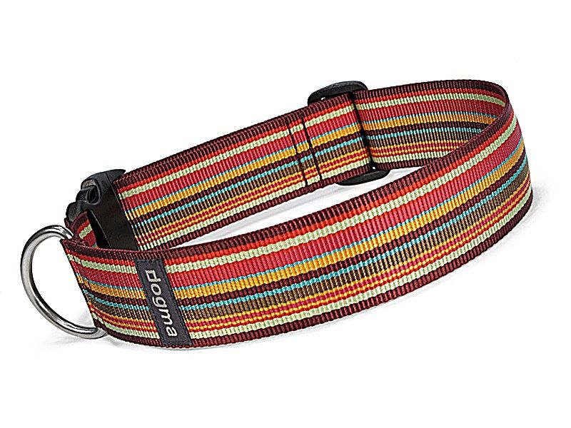 964_0 dogma trade Halsband Stripes 40 Bordeauxbunt