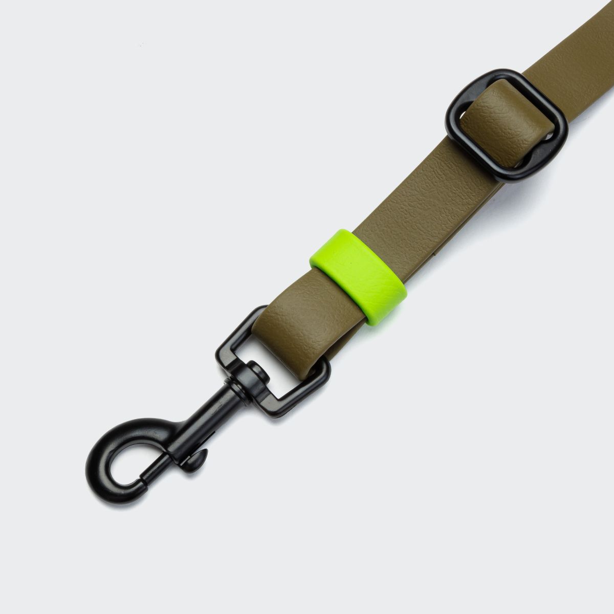 Cloud7 Freihandleine BioThane Ipanema Olive-Neon Grün