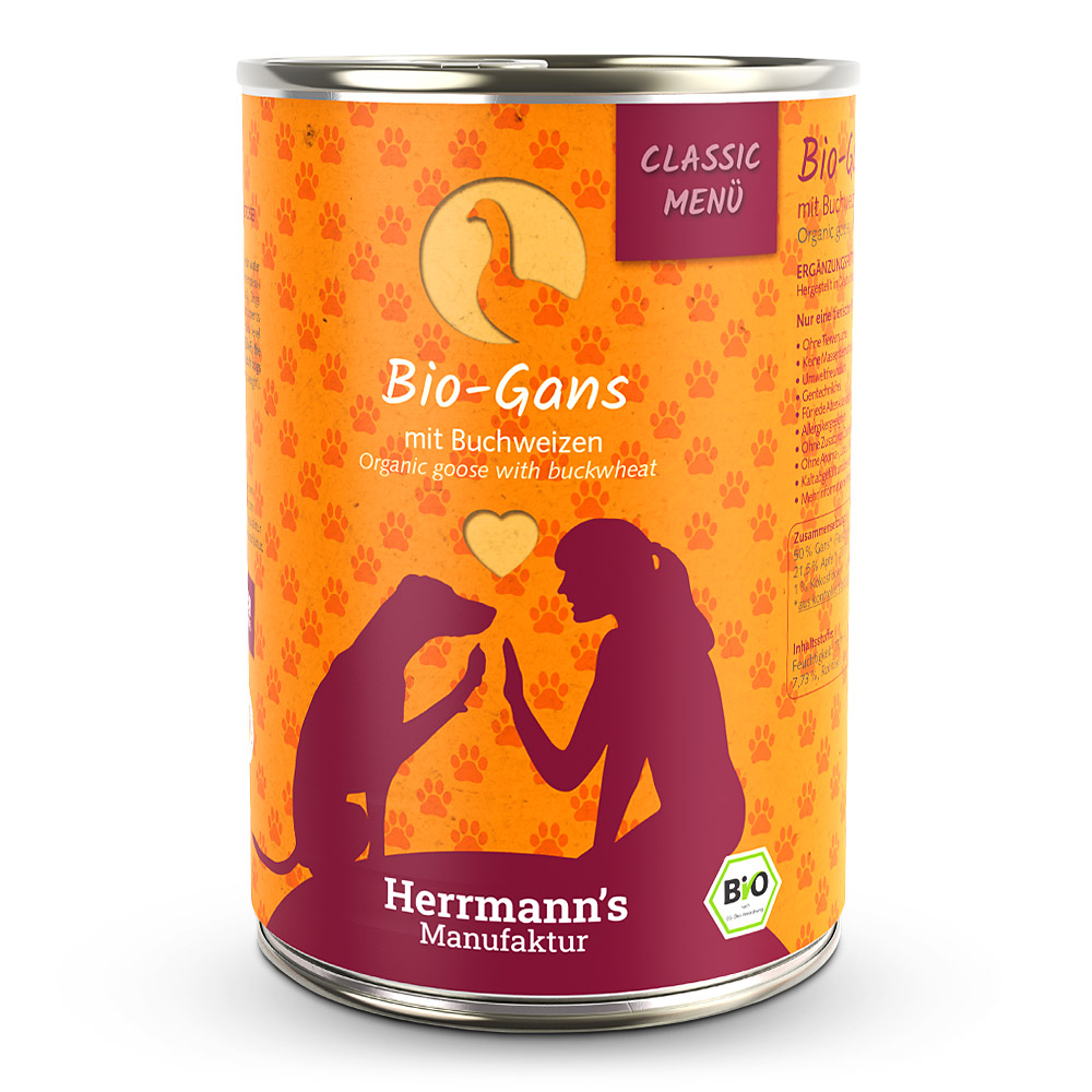 Herrmann's Classic Menü Bio Gans mit Buchweizen 400 g Herrmann's Classic Menü Bio Gans mit Buchweizen 400 g