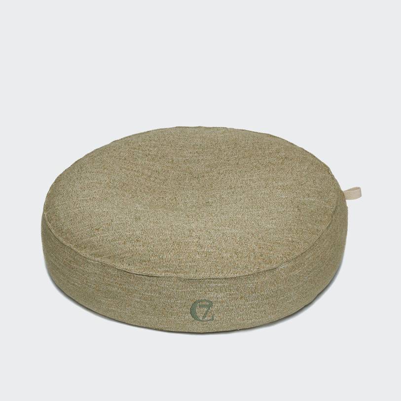 cloud7-dog-pouf-tweed-melange-greenish-l-on-grey_3 Cloud7 Hundebett Pouf Tweed Mélange Greenish Gr. L
