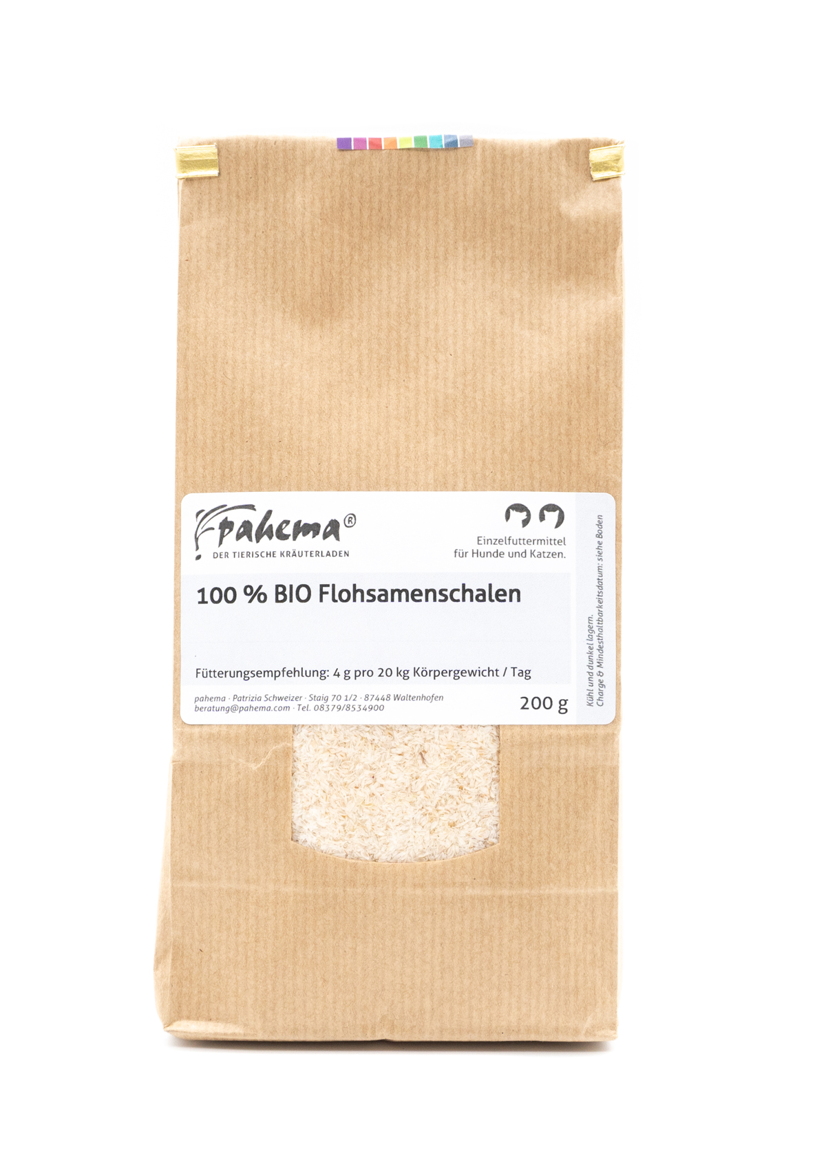 Pahema-Flohsamenschalen Pahema BIO Flohsamenschalen