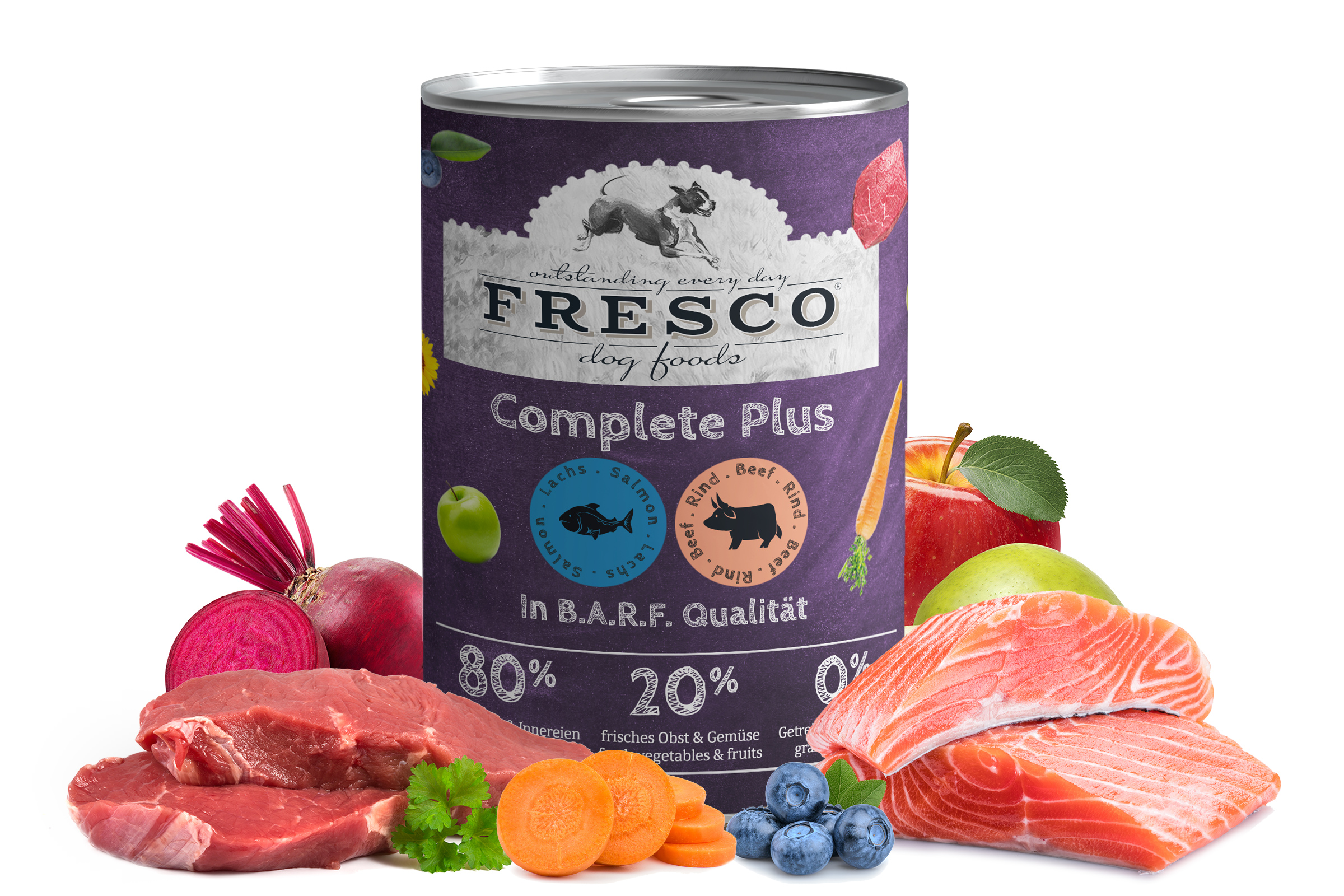 nassbarf-complete-plus-lachs-rind-01 FRESCO Complete Plus Lachs mit Rind (haltbares B.A.R.F.) 400 g