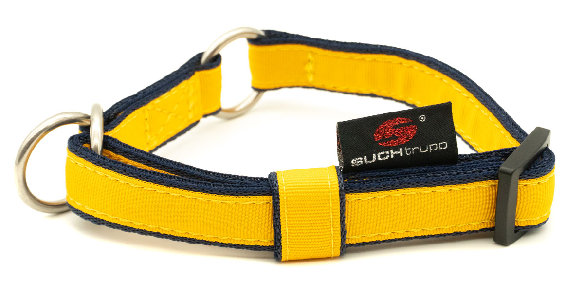 SUCHtrupp® PURE YELLOW / Blau Schlupfhalsband    