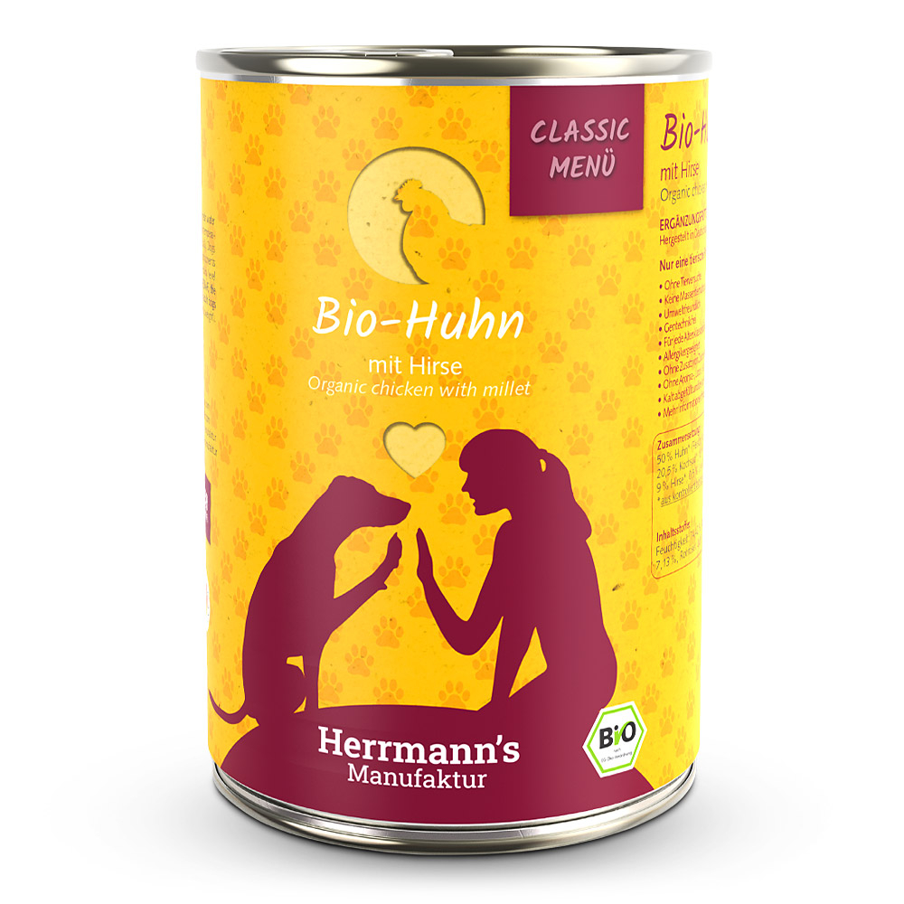 Herrmann's Classic Menü Bio Huhn mit Hirse 400 g Herrmann's Classic Menü Bio Huhn mit Hirse 400 g