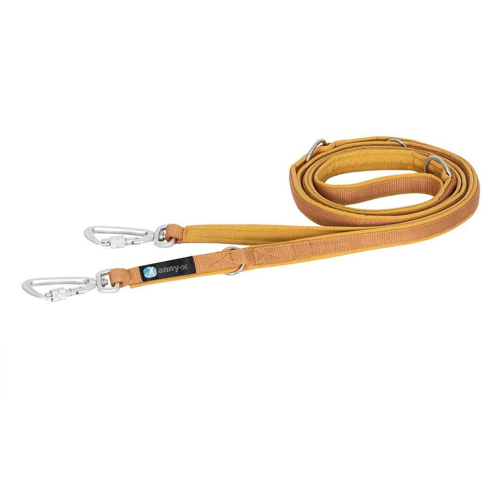 AnnyX Voll-Gepolsterte Führleine Fun Safety Goldglöckchen