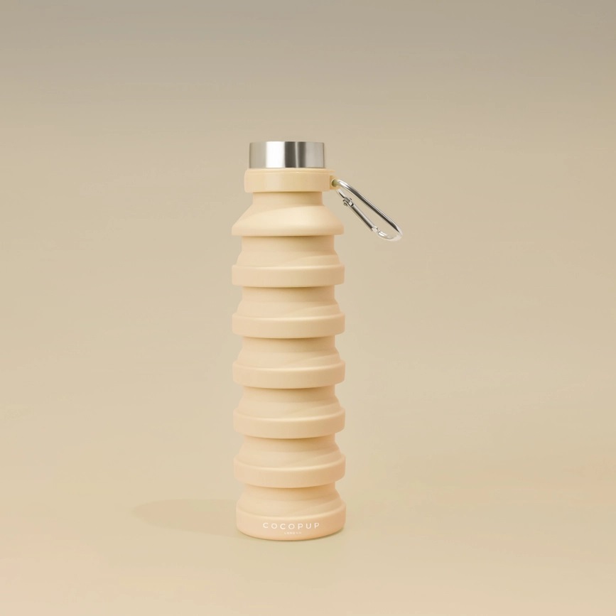 Cocopup London faltbare Wasserflasche Nude