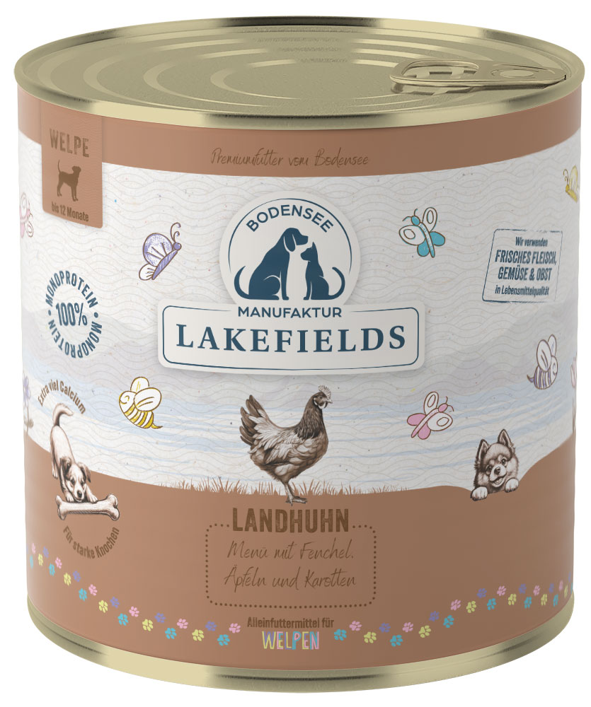 LAKEFIELDS Menü Huhn für Welpen & Junghunde 800 g