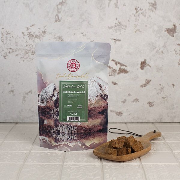 Paul & Paulina Wildfleischwürfel luftgetrocknet  250 g