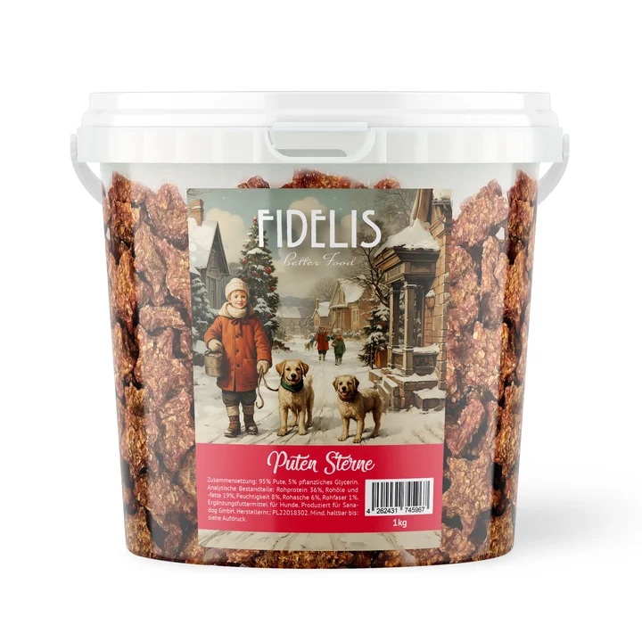 FIDELIS Puten-Sterne 1 kg Eimer