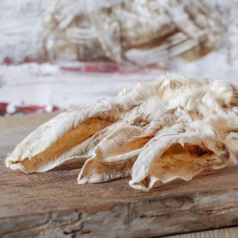 Kaninchenohren-mit-Fell BARFGOLD Kaninchenohren mit Fell, 100 g Beutel