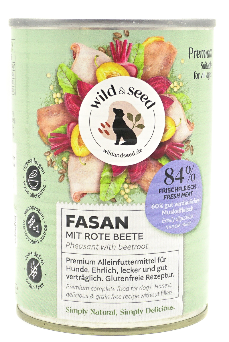 Wild & Seed Premium Nassfutter Fasan mit roter Beete