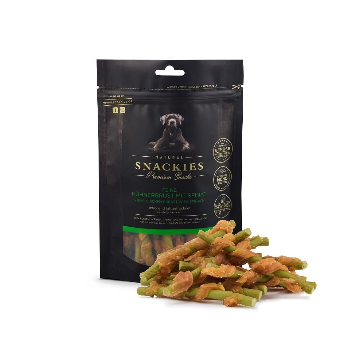 feine-huehnerbrust-mit-spinat-170g SNACKIES Feine Hühnerbrust mit Spinat 170g