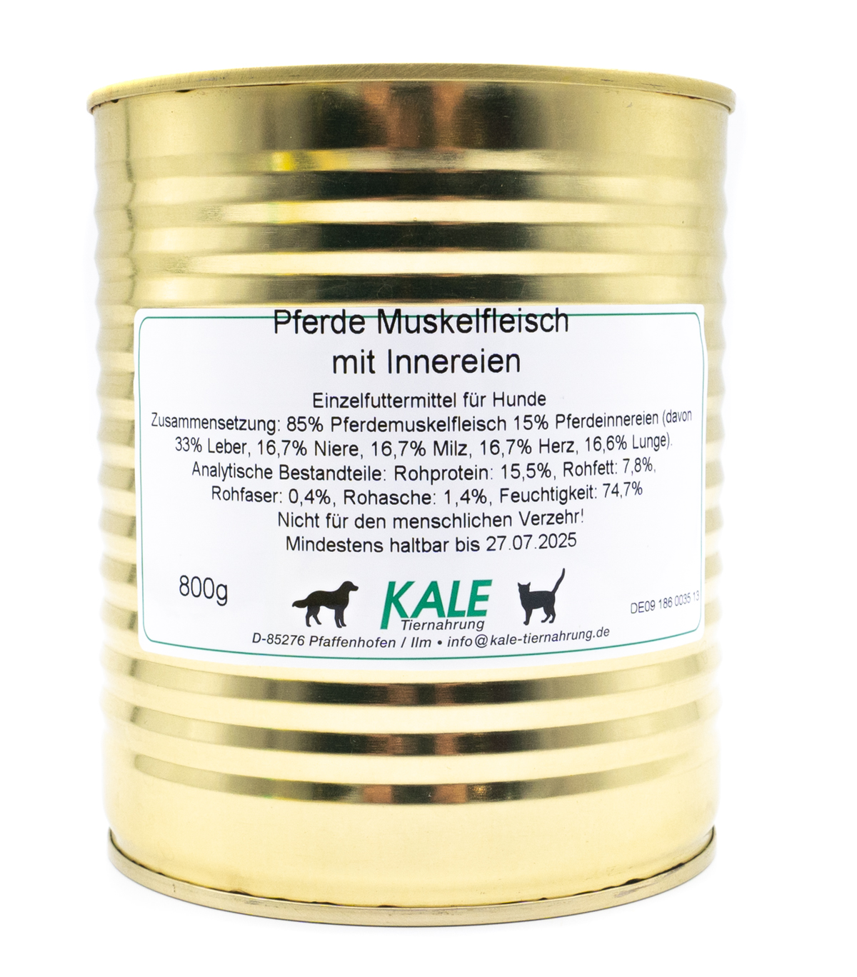 KALE-Pferdemuskelfleisch-mit-Innereien KALE Pferd Muskelfleisch, mit Innereien 800 g STL