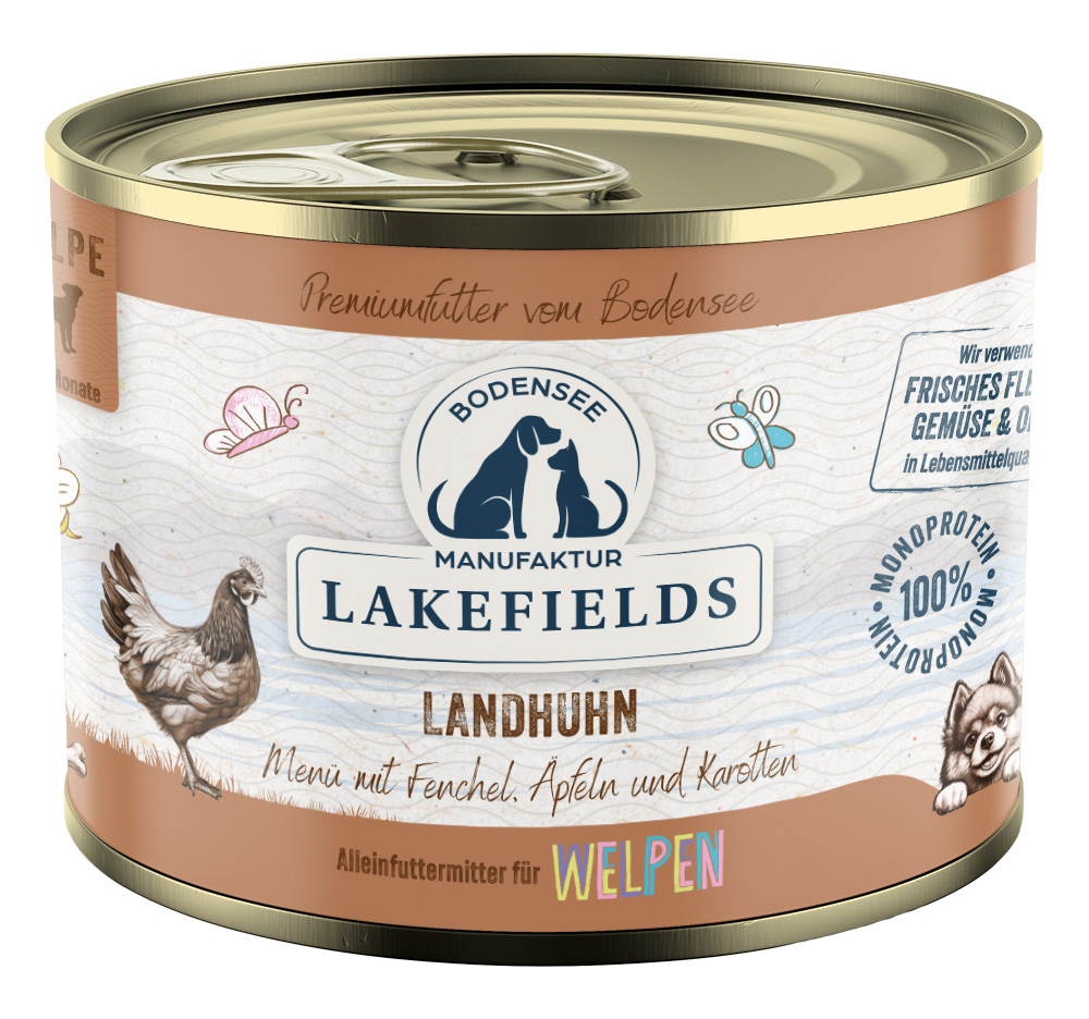 LAKEFIELDS Menü Huhn für Welpen & Junghunde 200 g