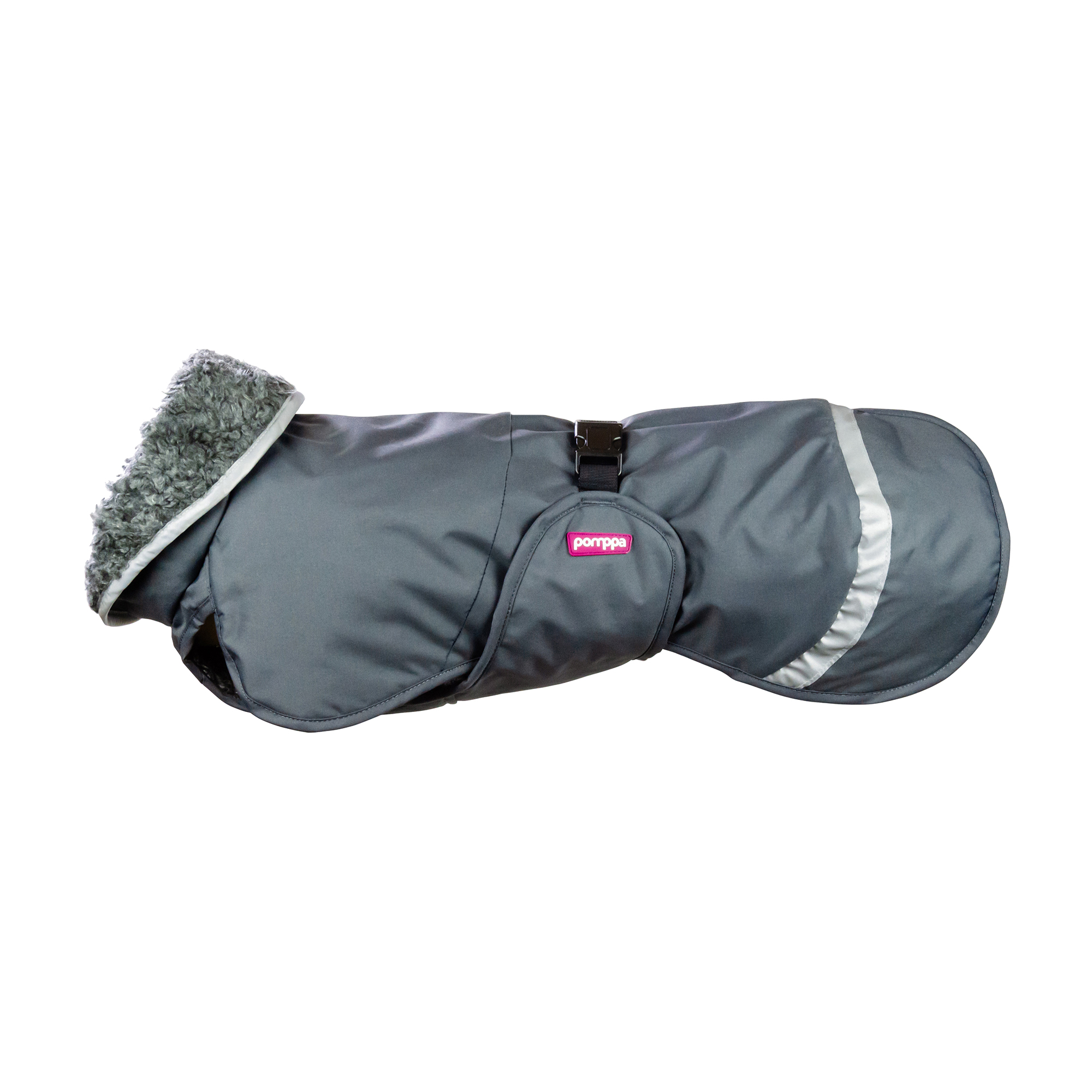 Pomppa PerusPomppa Graphite – Wintermantel mit Geschirröffnung