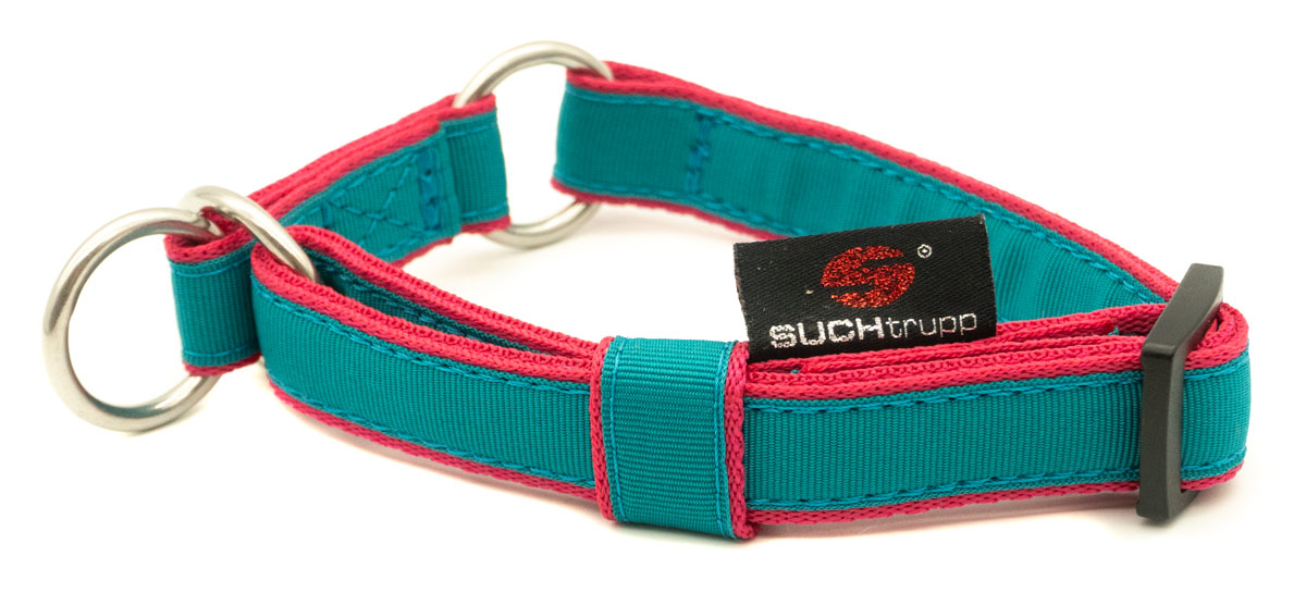 SUCHtrupp® PURE TÜRKIS / Pink Schlupfhalsband  
