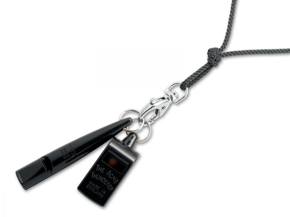 Acme_whistle_set_thunderer_black_big_web ACME Set 211.5 Pfeife & 560 Trillerpfeife Schwarz