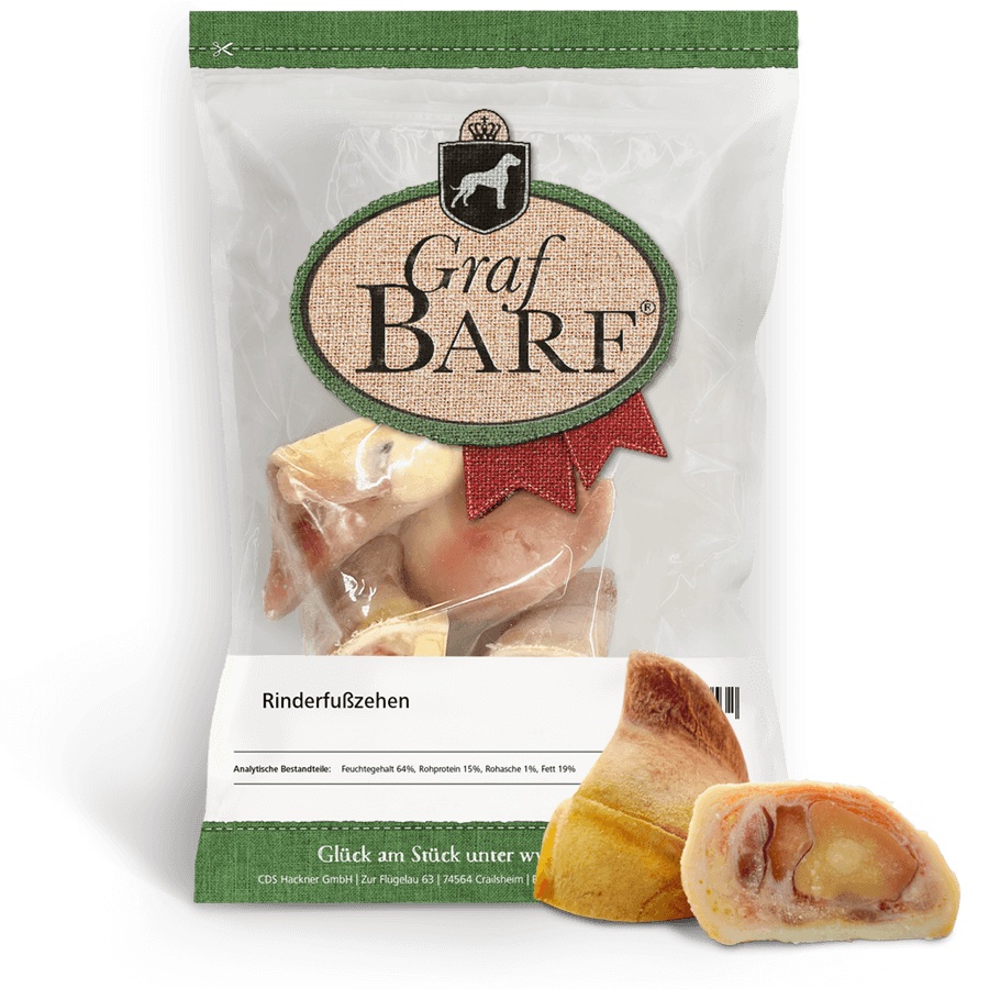 Graf Barf Rinderfußzehen 1 kg, roh & gefroren