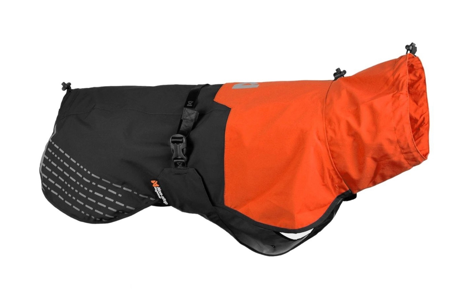 fjord_raincoat_1 Non-stop dogwear Fjord Regenmantel Orange / Schwarz