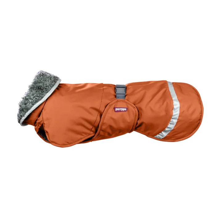 Perus Pomppa Rust Hundemantel mit Geschirröffnung