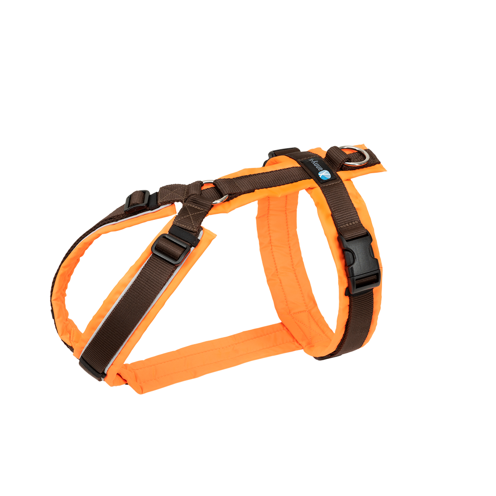 annyX Brustgeschirr Protect Leuchtorange / Braun