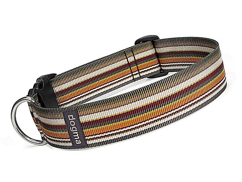 dogma_stripes40_hb_gr dogma trade Halsband  Stripes 40 Grünbunt