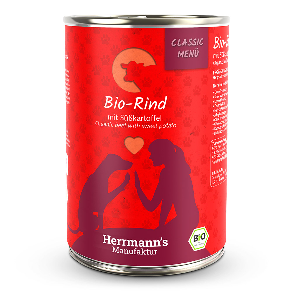 Herrmann's Classic Menü Bio Rind mit Süßkartoffeln 400 g