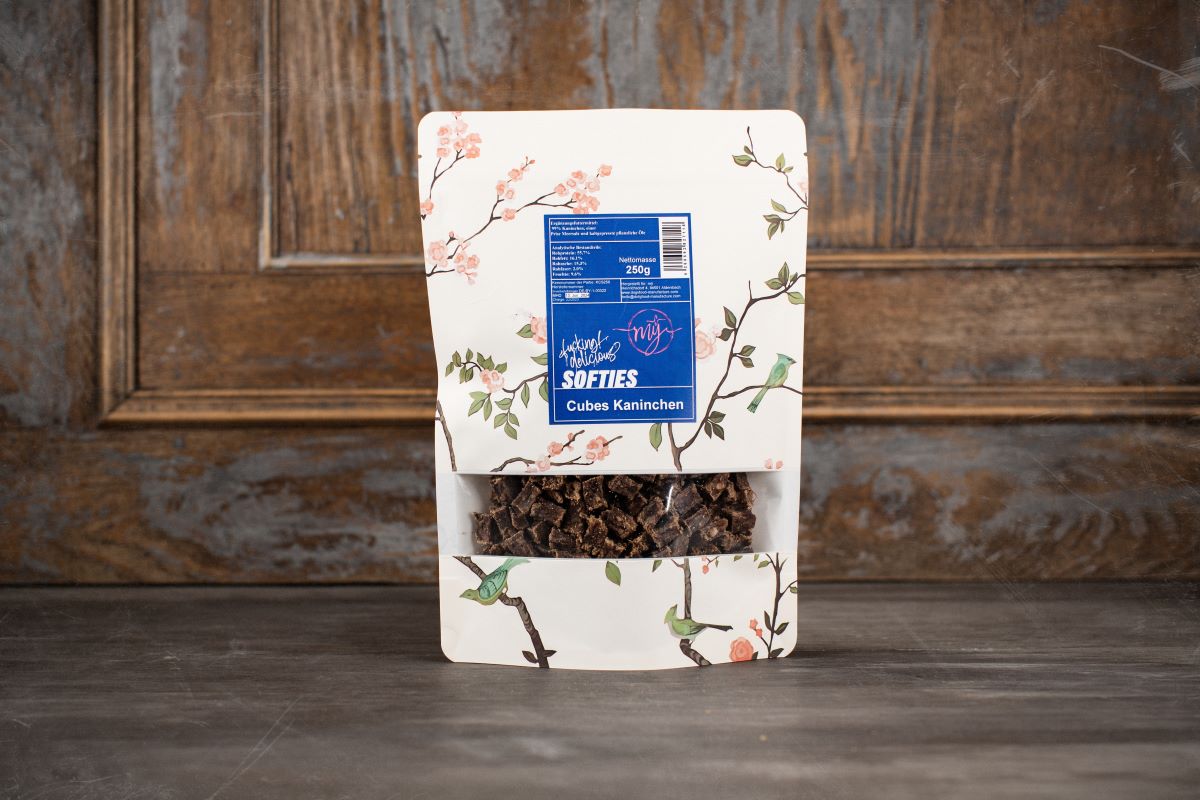 Softcubes_Kaninchen_Packung mÿ Cubes Kaninchen soft 250 g