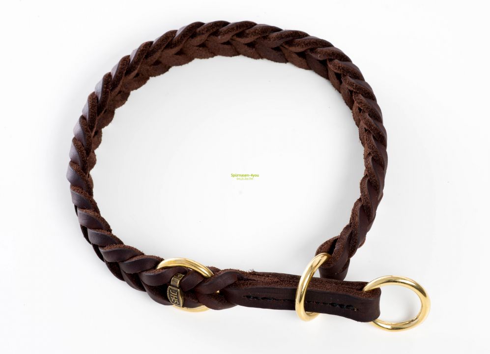 Dressurhalsband-Messing-Web