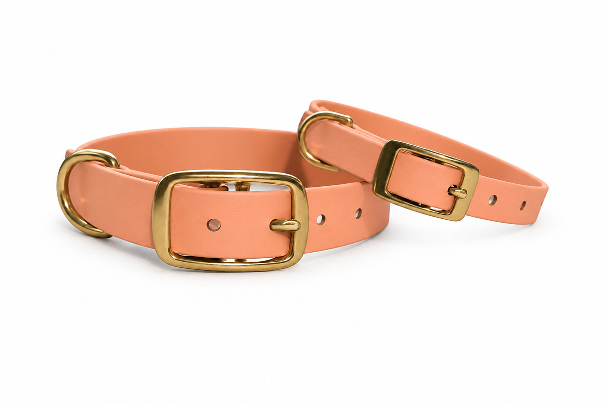 TREUSINN STAY BioThane Hundehalsband Kupfer – verstellbar