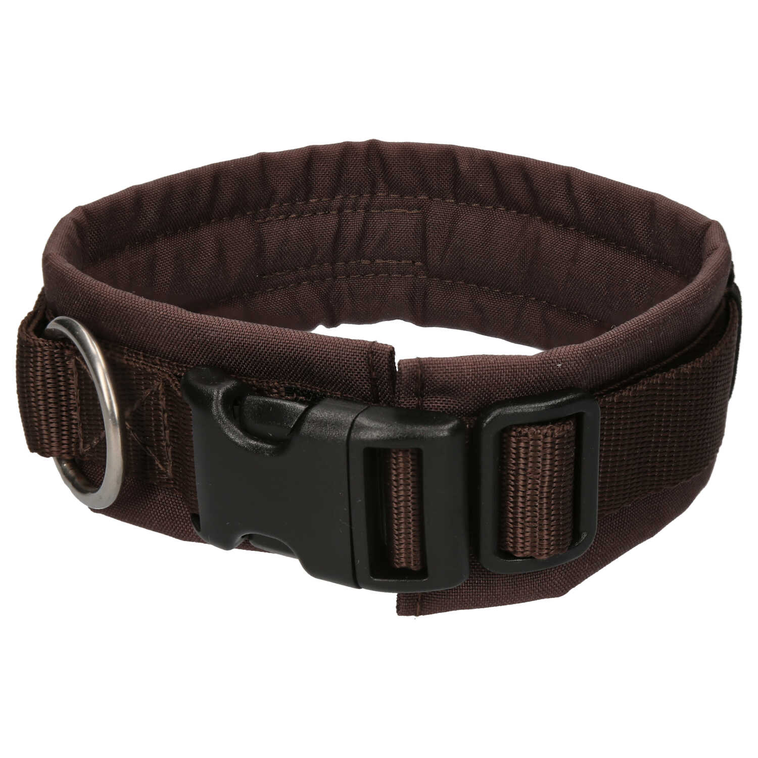 Steckhalsband_Fun_braun_braun_02_web AnnyX Halsband mit Klickverschluss Braun / Braun