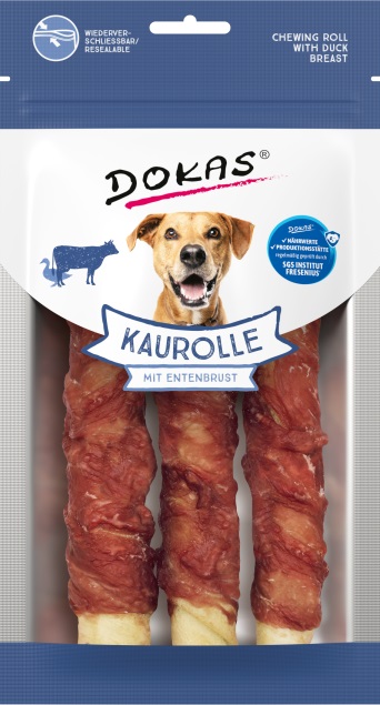 Kaurolle-Ente-Medium DOKAS Kaurolle mit Entenbrust Medium 150 g