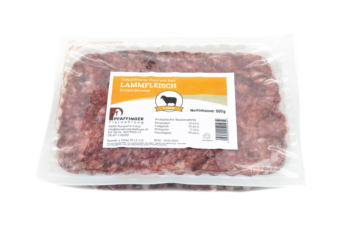 Pfaffinger-Lammfleisch-gewolft Pfaffinger Lammfleisch gewolft roh 500 g