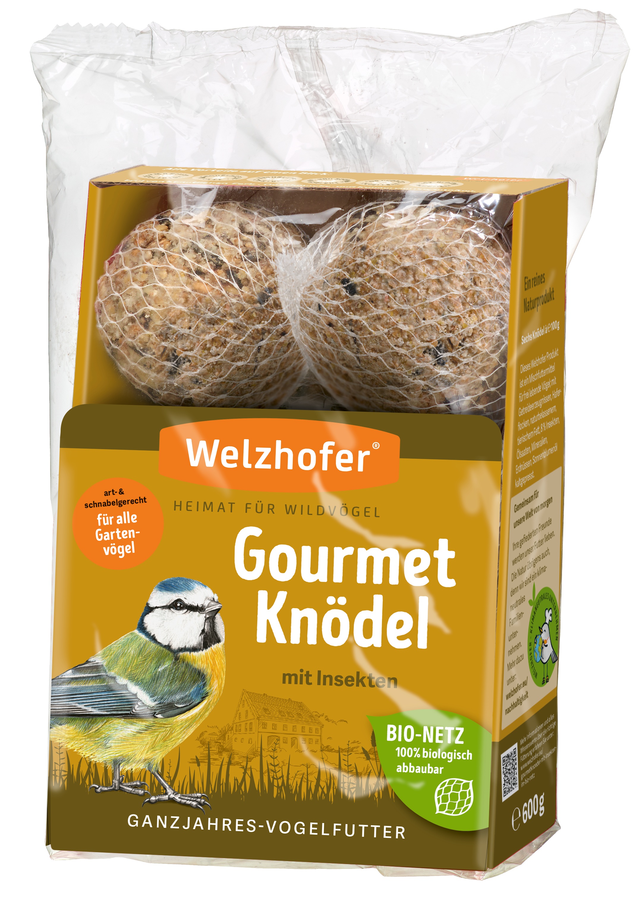 Welzhofer Gourmetknödel  mit Insekten 6 x 100 g