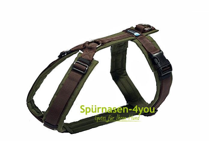 brustgeschirr-fun-7 annyX Geschirr Fun Oliv / Braun